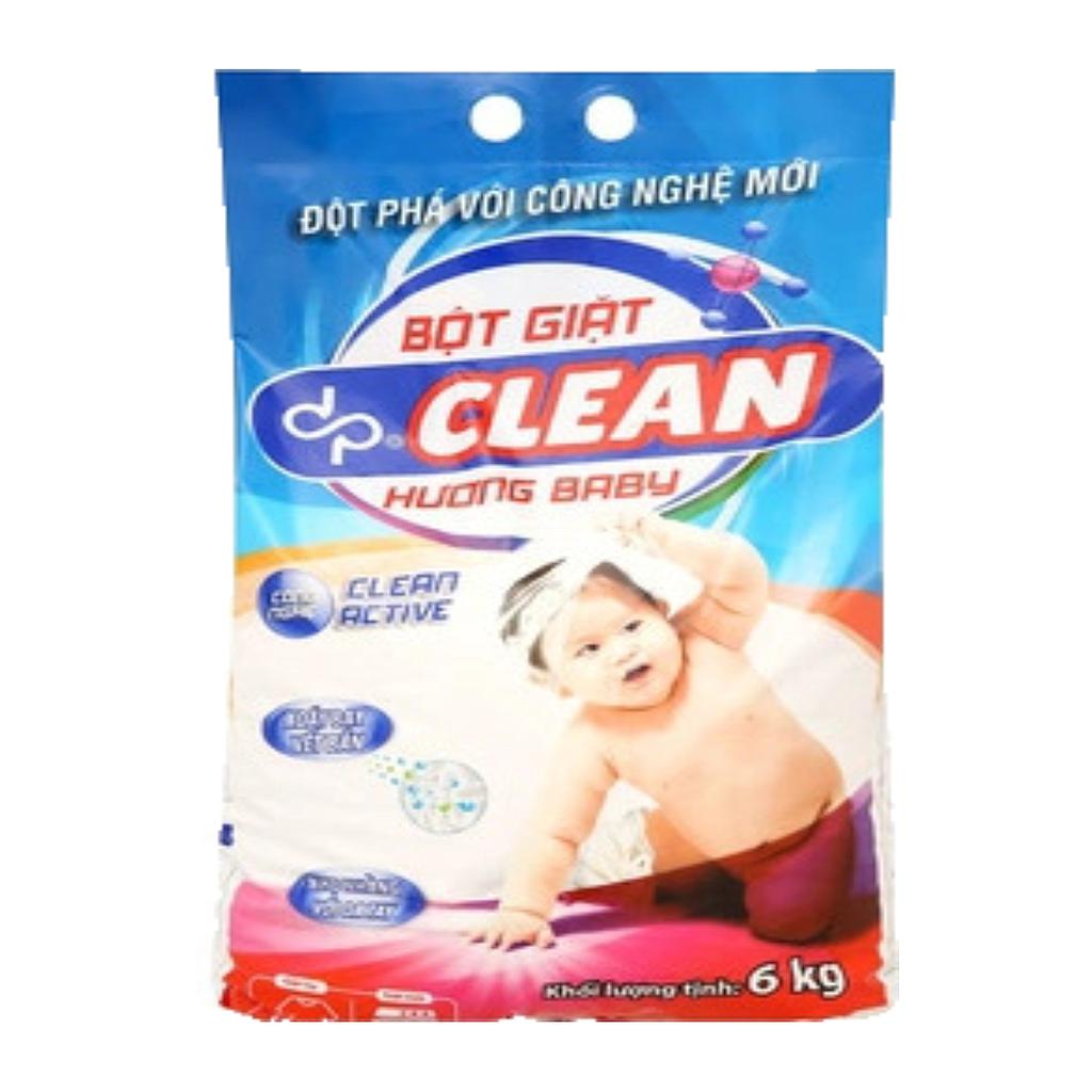 BỘT GIẶT DP CLEAN HƯƠNG BABY 6KG