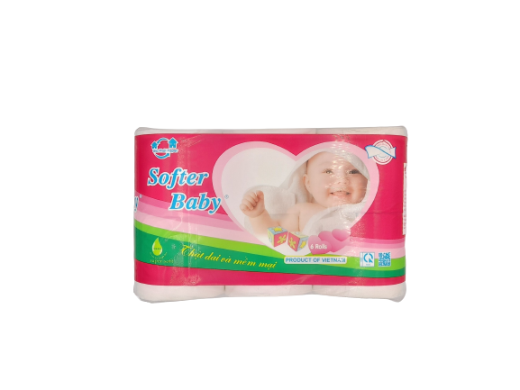 GIẤY VỆ SINH BABY HỒNG 6 CUỘN