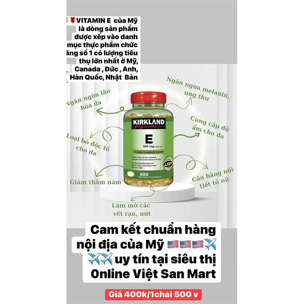 VITAMIN E KIRKLAND  SIGNATURE 500 VIÊN