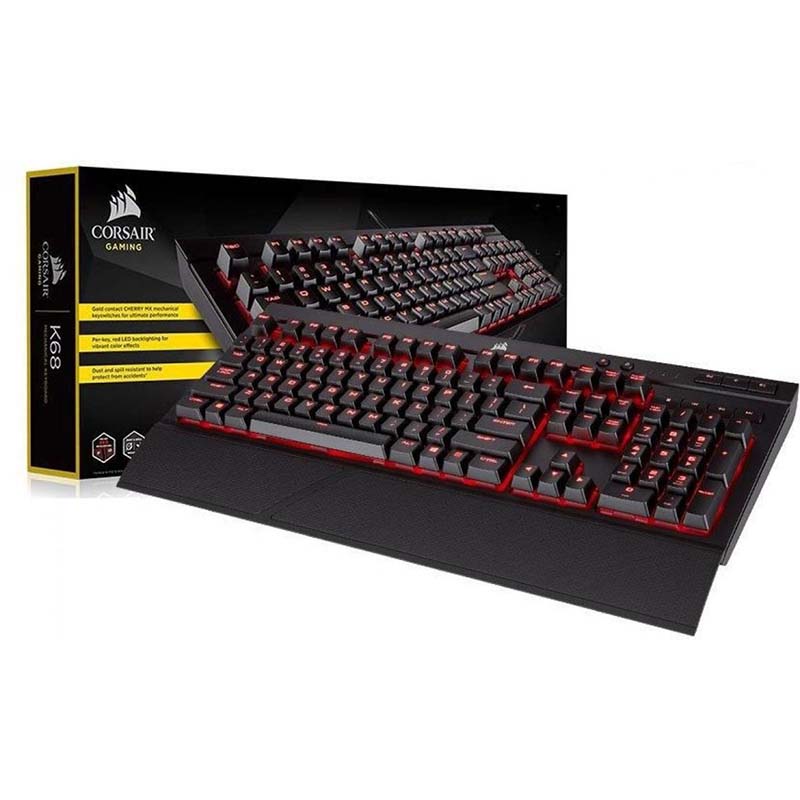 [640001] Bàn phím cơ Corsair K68 BLK Red Led CH-9102020-NA