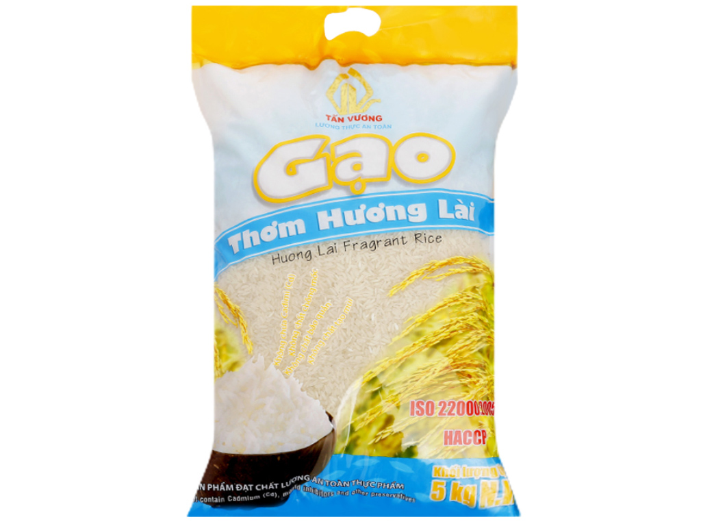 [110174] Gạo thơm hương lài Tấn Vương túi 5kg