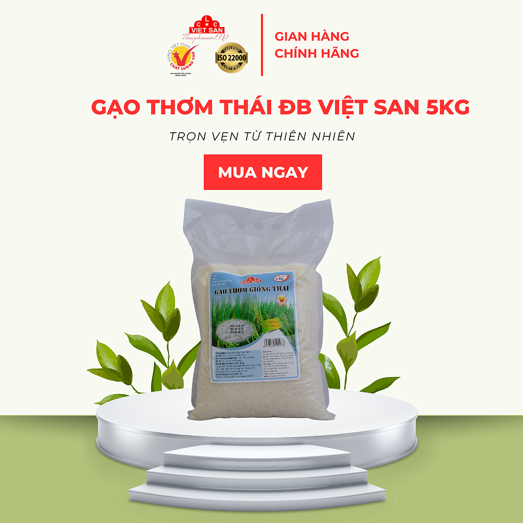 GẠO THƠM THÁI ĐẶC BIỆT 5KG