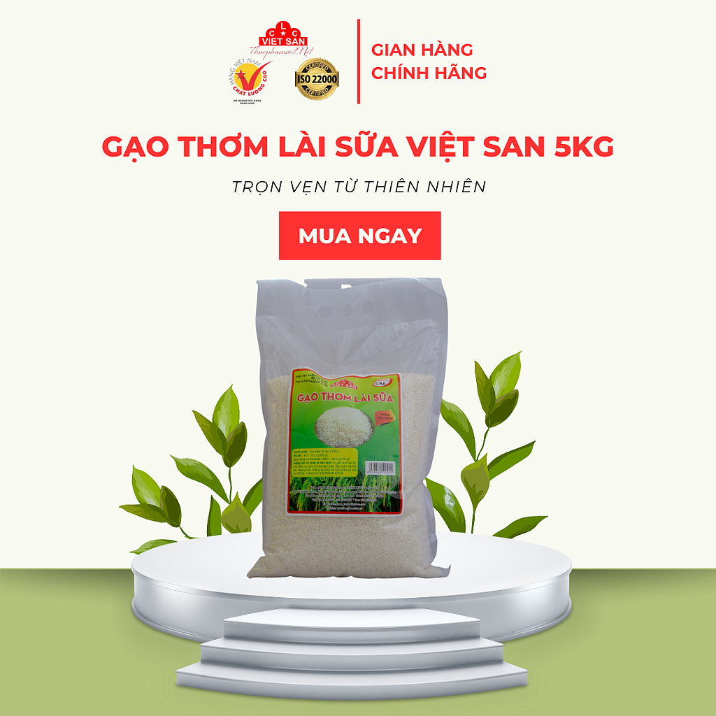 GẠO THƠM LÀI SỮA 5KG