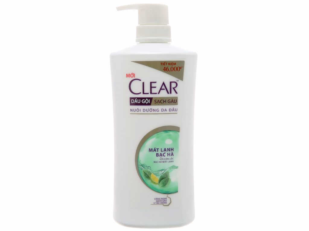DẦU GỘI CLEAR BẠC HÀ 630G